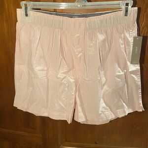 J. Crew Men’s Patterned Boxer Pink Checkered Button Fly Elastic Waist Size M